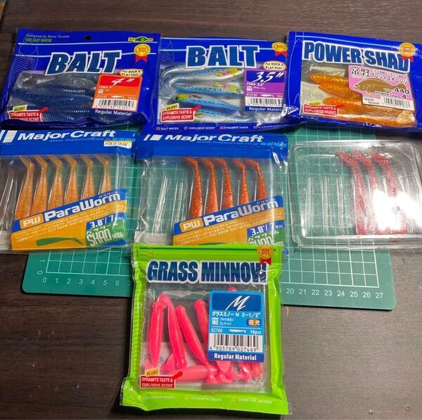 ワームセット エコギア メジャクラ グラスミノー