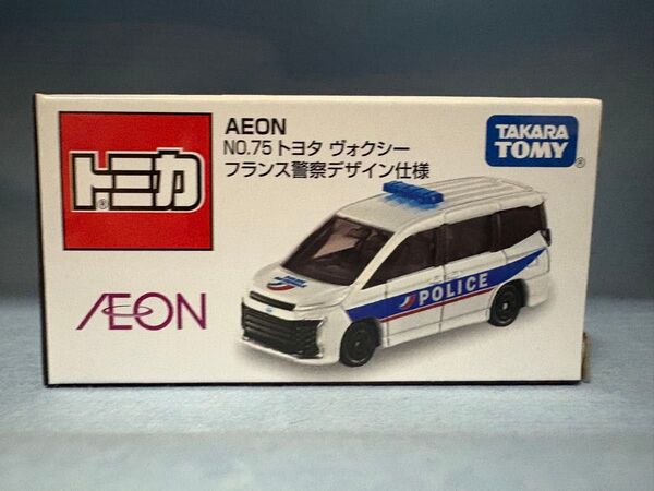 NO.75 トヨタ ヴォクシー フランス警察 デザイン仕様 AEONオリジナル トミカ