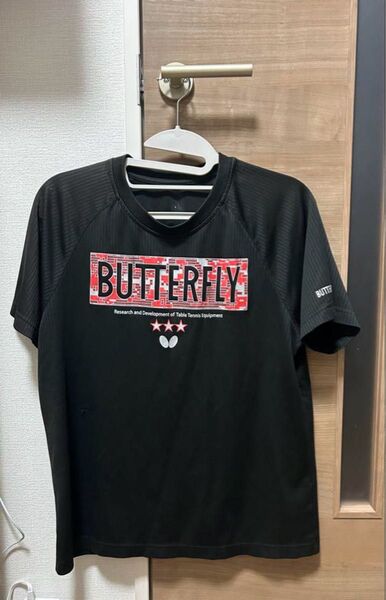 BUTTERFLY 卓球Tシャツ ブラック スポーツウェア