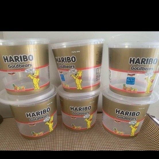 HARIBO ハリボー グミ 空バケツ6個セット