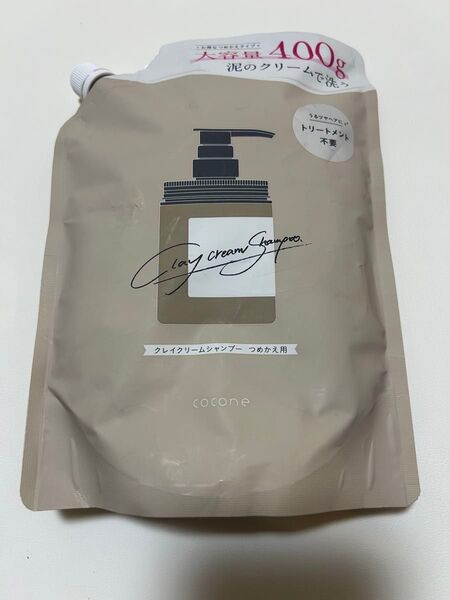 cocone クレイクリームシャンプー 詰め替え 400g