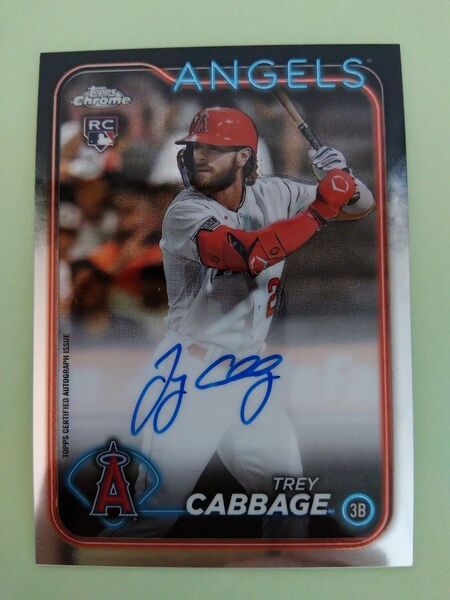 2024 Topps Chrome Trey Cabbage Auto. RC 〜 トレイ・ キャベッジ(巨人軍)直筆サインカード