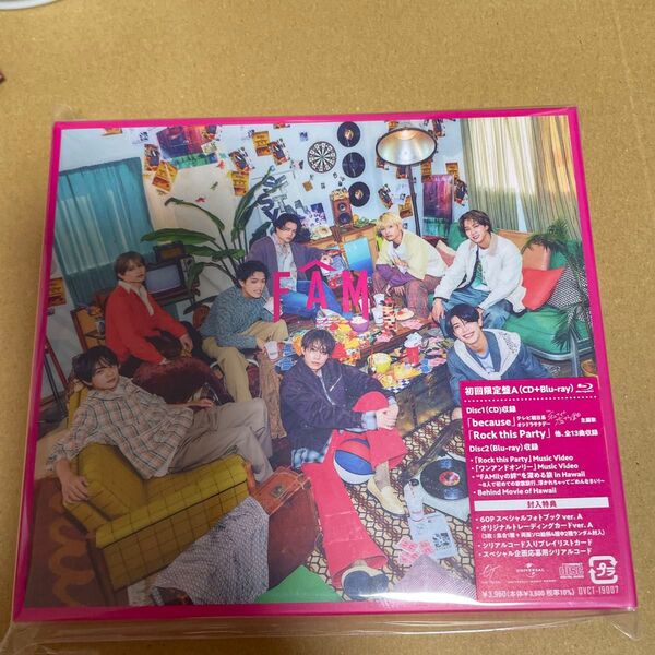 初回限定盤A 60Pフォトブック timelesz CD+Blu-ray/FAM 25/6/11発売