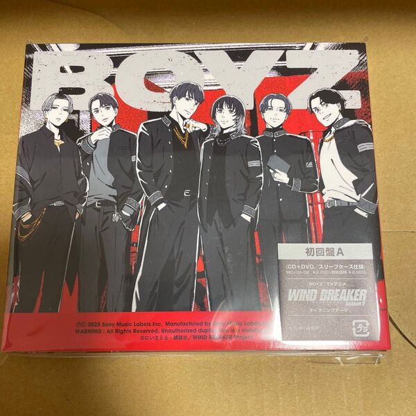 初回盤A DVD付 スリーブケース SixTONES CD+DVD/BOYZ 25/6/4発売