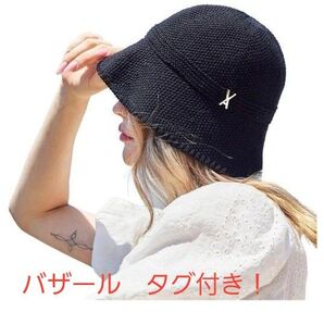 バザール バケットハット 麦わら帽子