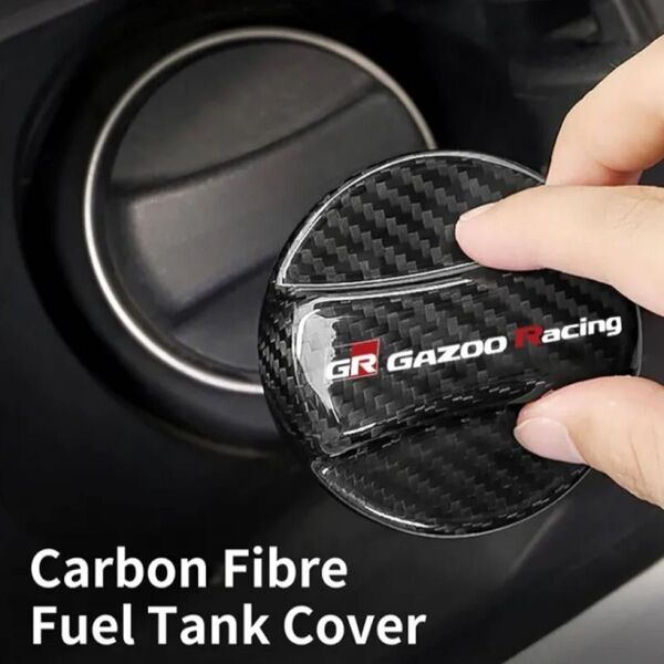 GR SPORT トヨタ GAZOO Racing ガソリン フューエルタンク キャップ カバー カーボンファイバー TRD d