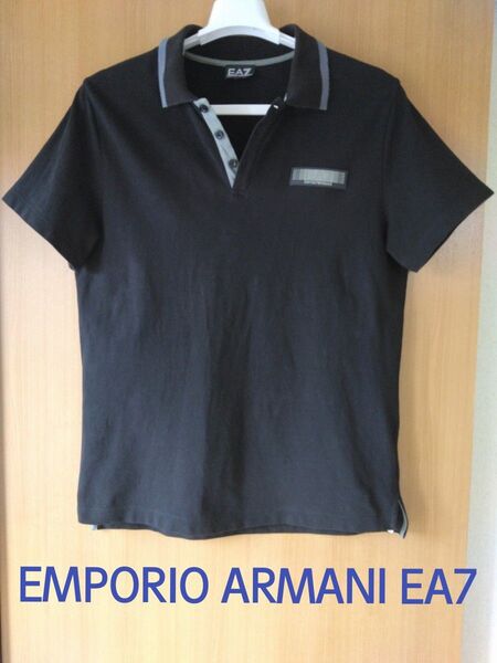 ★EMPORIO ARMANI【EA7】エンポリオ アルマーニ ポロシャツ ラバーロゴ M size 10%までお値引き可能です★