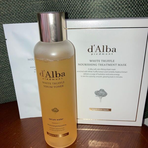 d'Alba ダルバ ホワイトトリュフ セラムトナー180ml トリートメントマスク4枚 セット