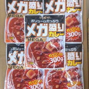 Hachi ハチ食品 メガ盛りカレー レトルトカレー カレーライス 甘口 300g 5袋 セット まとめ売り