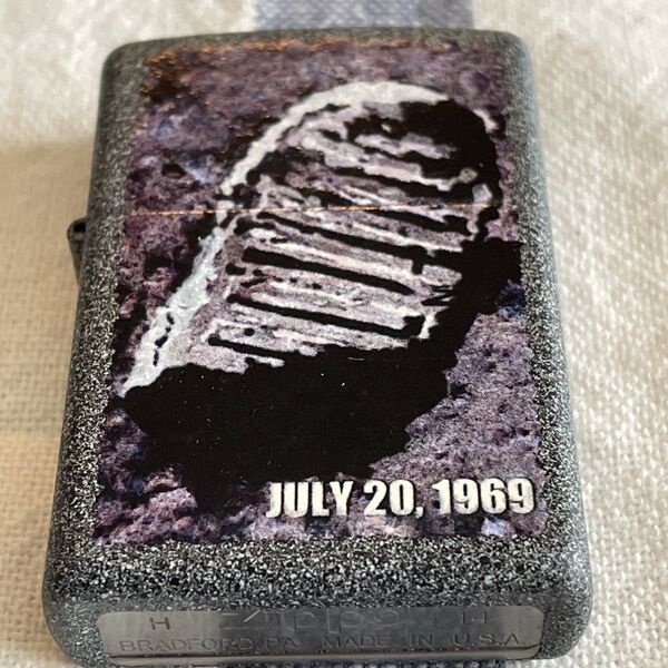 ZIPPO ジッポ MOON PRINT オイルライター ジッポー アポロ 2014年製 80周年記念モデル 新品未使用 箱付き