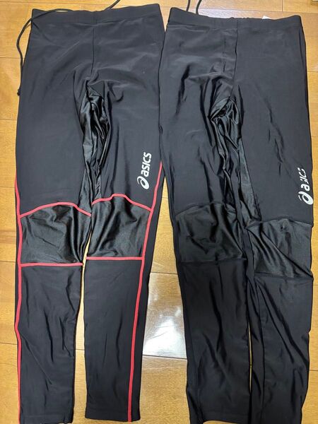 アシックス トレーニングパンツ ロングタイツ サイズM ジム ヨガ ジョギング