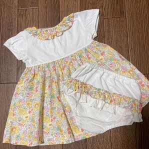 sense of wonder 花柄ワンピースとパンツセット 70-80