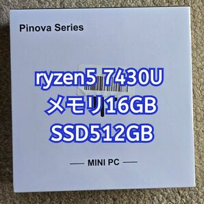NIPOGI E3B Pinova Ryzen5 7430U メモリ16GB SSD512GB ミニPC