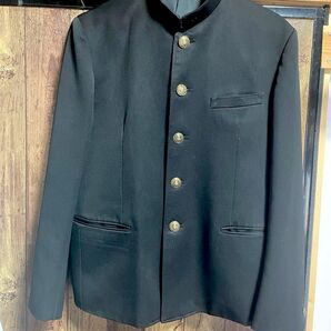レトロ 短ラン 学ラン セミ短 YAHVAN コスプレ 165~175 当時物 学生服 黒
