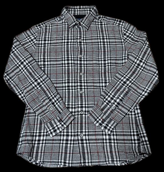 ■NICOLE CLUB FOR MEN リネン混チェックシャツ■サイズ46M