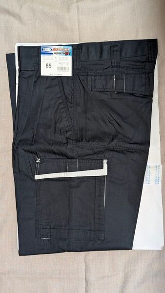 新品 アイトスカーゴパンツ2タックディープネイビー ワークパンツ 85