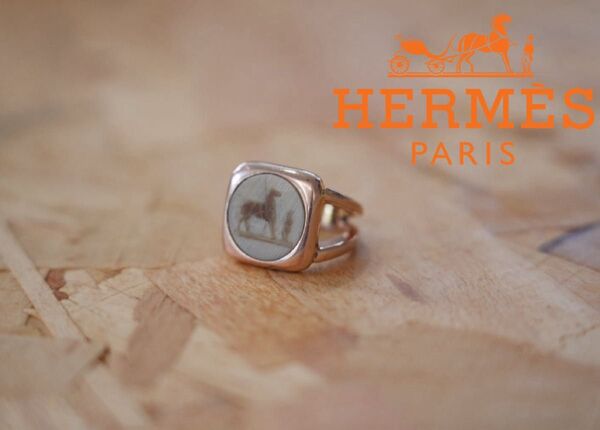 HERMES エルメス ヴィンテージ コロゾリング 希少 サイズ50