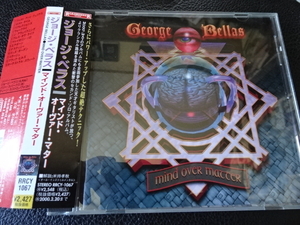 GEORGE BELLAS「MIND OVER MATTER」1998年日本盤帯付RRCY-1067ジョージ・ベラス速弾きギタリスト