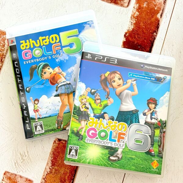 PS3 みんなのGOLF5 みんなのGOLF6 2本セット まとめ売り みんゴル