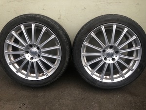 BRIDGESTONE BEO SP FINベオフィン社外アルミ 7.5J +38 5H114.3 225/45R18中古ラジアル DUNLOP NITTOカムリアルファードアスリートジューク