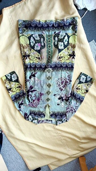 ETRO 花柄チュニック 七分袖 マルチカラー