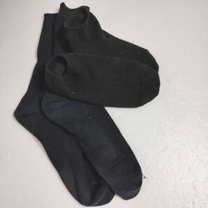 早期削除有り・USED・靴下・中古・古着・2足セット・スニーカー、ハイソックス・23㌢