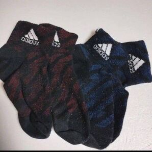早期削除有り・USED・靴下・中古・古着・2足セット・スニーカー、ハイソックス・19〜22㌢