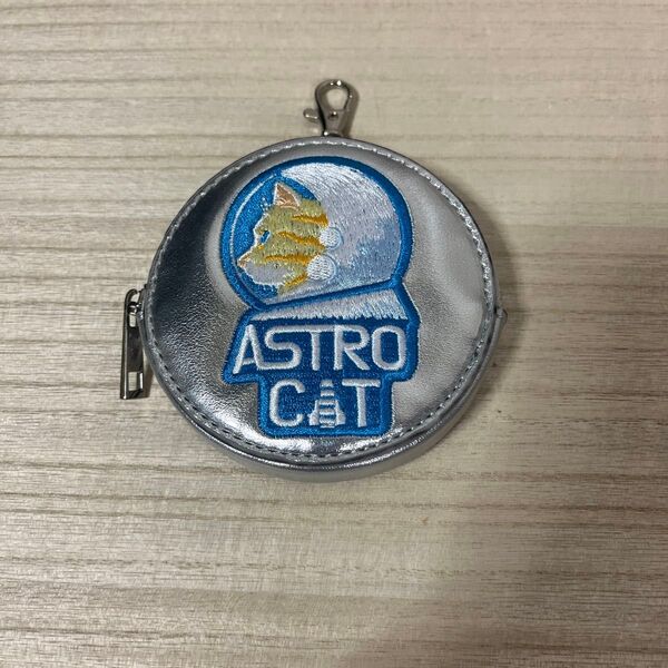 ASTRO CAT シルバー コインケース 小銭入れ ポーチ がま口