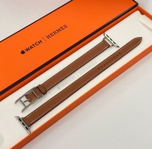 希少 ほぼ未使用 アピ アトラージュ ゴールド Apple watch HERMES ドゥブルトゥール 42mm 41mm 772