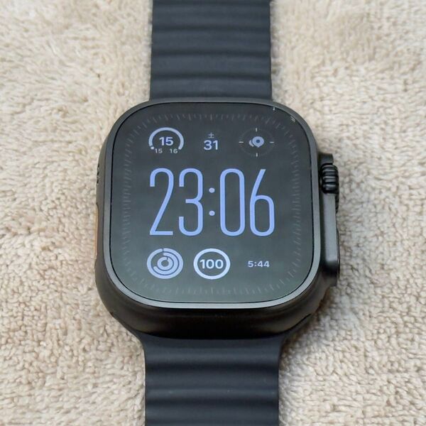 ☆最新 美品 ブラックチタニウム Apple Watch ultra2 Titanium 49mm アップルウォッチ 953