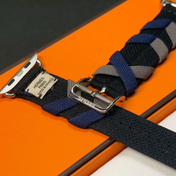 ☆美品 Apple watch HERMES エルメス ブリドン 黒 シンプルトゥール 46mm 45mm 44mm 946