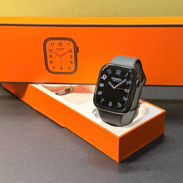 ☆即決 美品 Apple Watch series7 HERMES 41mm アップルウォッチ エルメス 黒 978