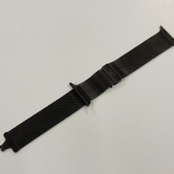 ☆美品 純正 Apple watch Mサイズ 49mm 46mm ultra ブラック ミラネーゼループ ミラネーゼ 008