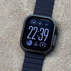☆最新 美品 ブラックチタニウム Apple Watch ultra2 Titanium 49mm アップルウォッチ 039