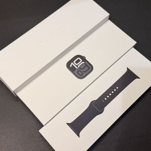 ☆未使用 100% Series10 ジェットブラック アルミニウム Apple Watch 42mm シリーズ10 073