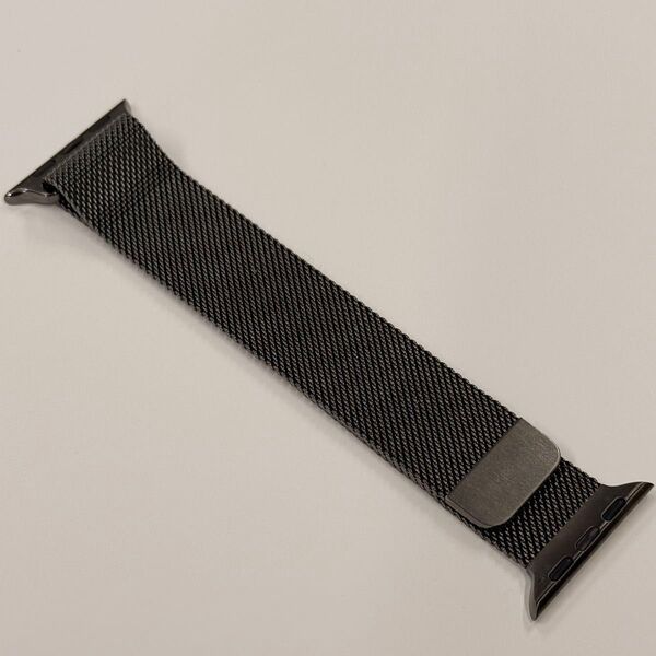 ☆美品 純正 Apple watch 42mm 41mm グラファイトミラネーゼループ ミラネーゼ 126