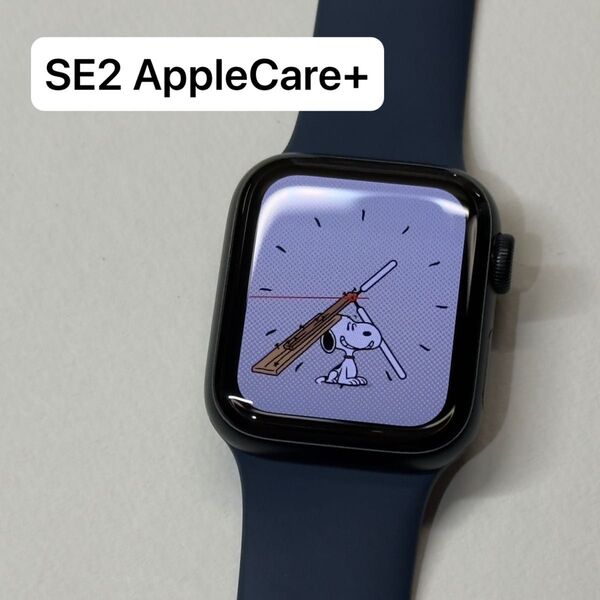 ☆美品 100% ケア Apple Watch SE2 40mm ミッドナイトアルミニウム アップルウォッチ GPSモデル 156