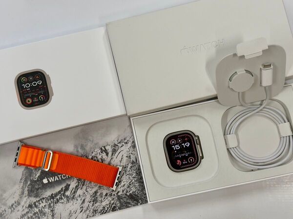 ☆美品 チタニウム Apple Watch ultra2 Titanium 49mm アップルウォッチ 043