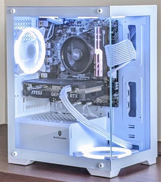 2面ガラスゲーミングPC Ryzen5 5600 RTX4060 Wi-Fi