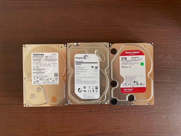 HDD 2TB 3TB 2TB 合計7TB 動作確認済み