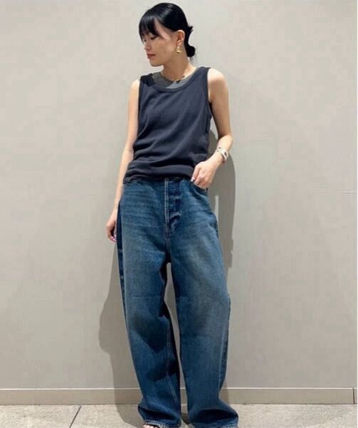 Curensology カレンソロジー 〈&RC〉ワイドルーズデニムパンツ 34