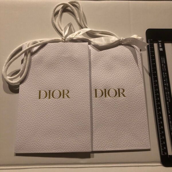 Dior ショッパー 紙袋 2点セット ホワイト ブランド