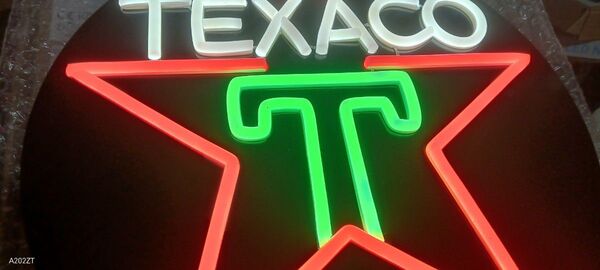 TEXACOネオンサインLED アメリカン雑貨 ガレージ ディスプレイ