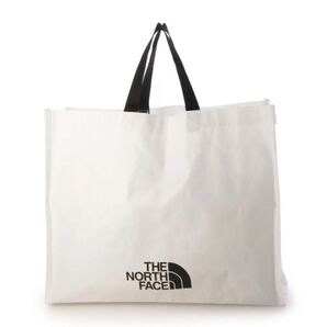 THE NORTH FACE トートバッグ ノースフェイス エコバッグ 白×黒 Mサイズ ショッピングバッグ