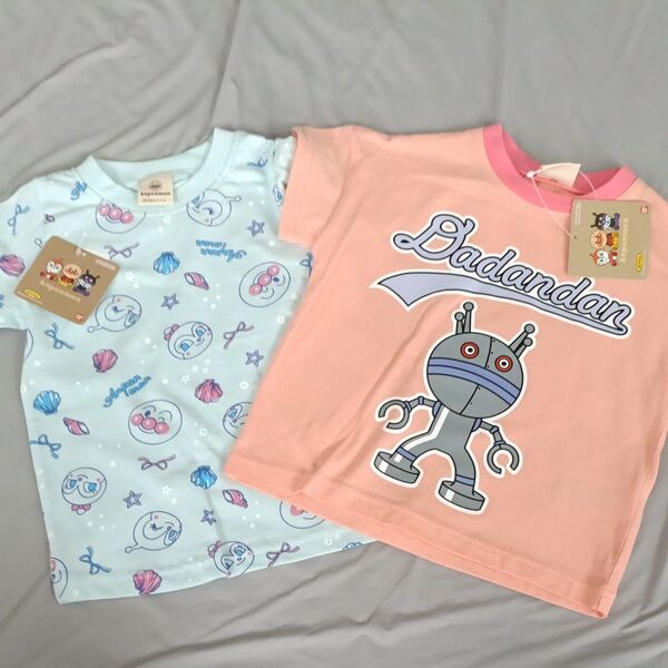 来たる夏! 90cm アンパンマン Tシャツ 半袖 女の子 女児 保育園 幼稚園 着替え 総柄 Tシャツ セット