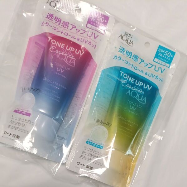 40 スキンアクア (SKIN AQUA) トーンアップ UV エッセンス 日焼け止め SPF50+/PA+++ 2個