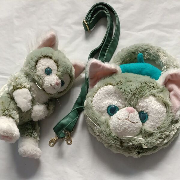 ジェラトーニ ショルダーバッグ ディズニー TDS Disney フェイスバッグ ぬいぐるみ 手シッポ稼働