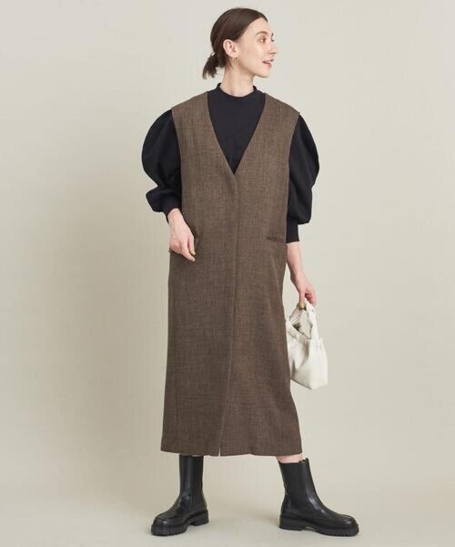 BEAUTY&YOUTH UNITED ARROWSツイードライク ジャンパースカート&ジレ -2WAY-¥18,700