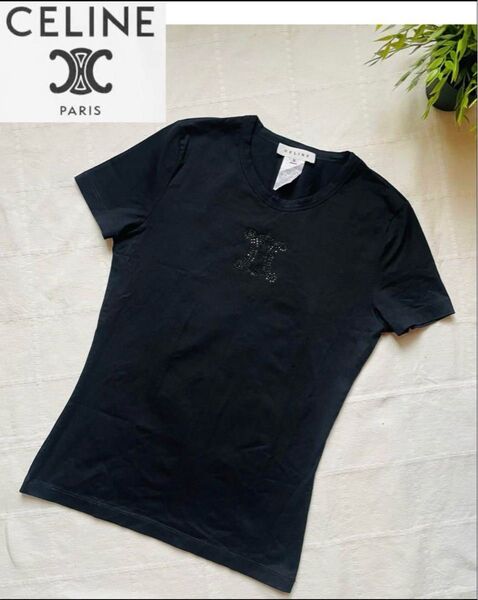 サラッと生地【CELINEセリーヌ】カットソー Tシャツ トリオンフ