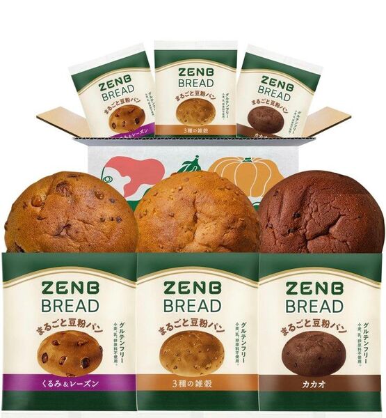 ZENB BREAD ゼンブブレッド カカオ 雑穀 くるみ&レーズン(6点セット)